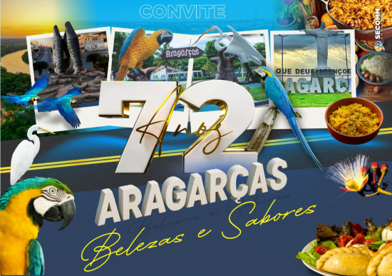 Prefeito Ricardo Galvão convida população para as festividades dos 72 anos de Aragarças