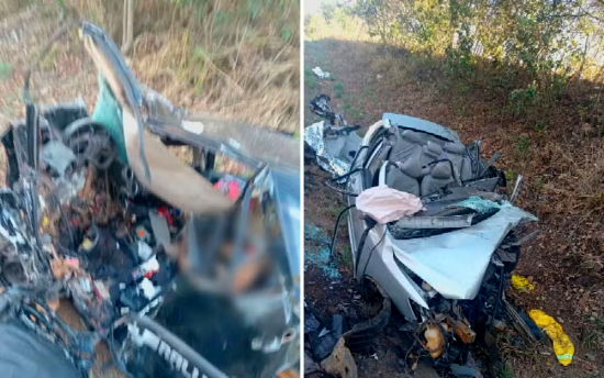 Três homens morrem após grave acidente entre dois carros na GO-020