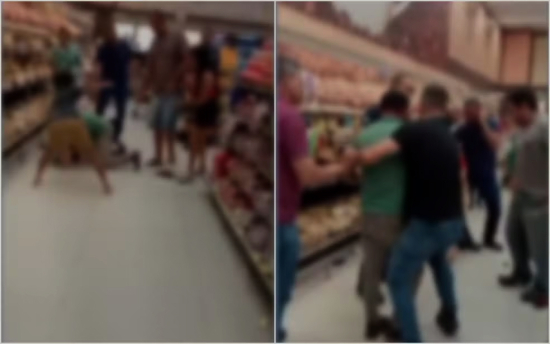Clientes trocam socos durante briga por pegador de pão em supermercado