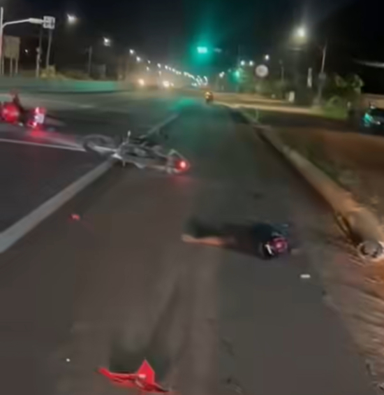 Colisão entre motos deixa três pessoas feridas em Barra do Garças